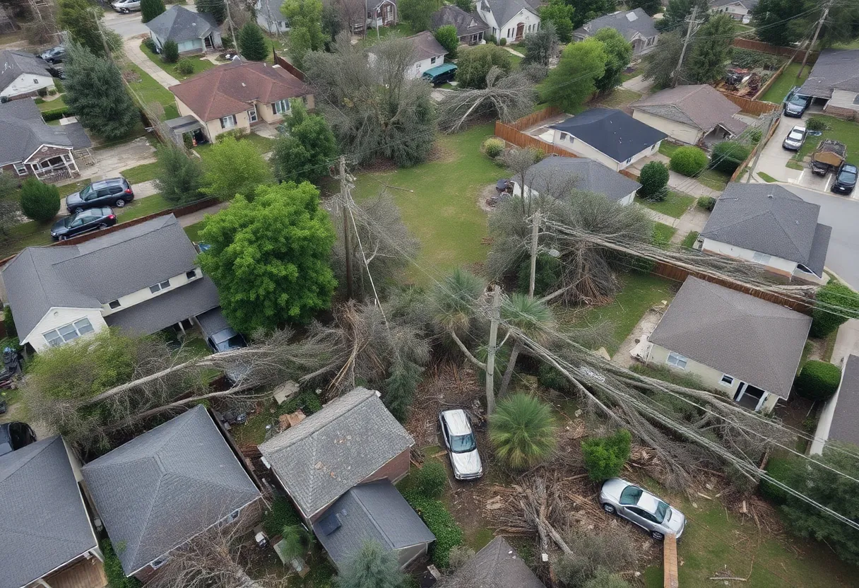Damage caused by severe storms in Metro Atlanta