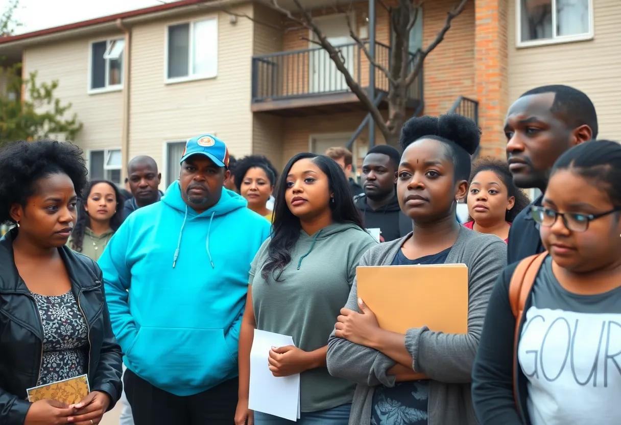 Residents gather and mourn after a toddler shooting in Atlanta