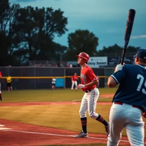 West Georgia Wolves baseball team during a match