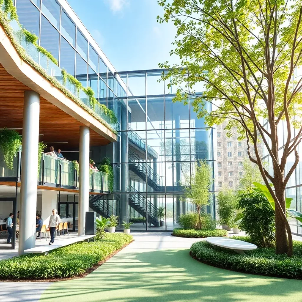 AIG's new innovation hub in Atlanta showcasing modern architecture and collaborative workspaces.