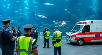 Atlanta Police Conduct Active Shooter Training at Aquarium