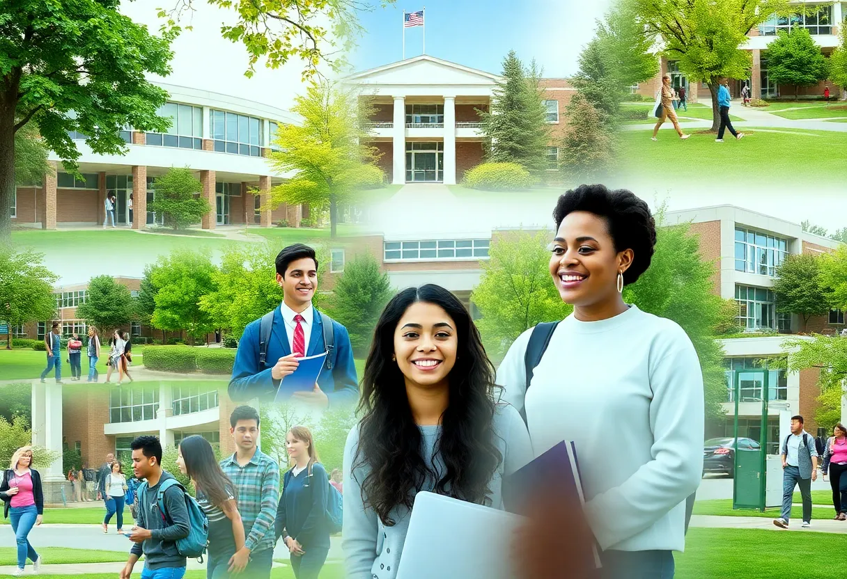Students at various private high schools in Atlanta participating in different activities.