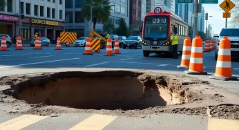 Significant Traffic Disruptions in Downtown Atlanta Due to Sinkhole