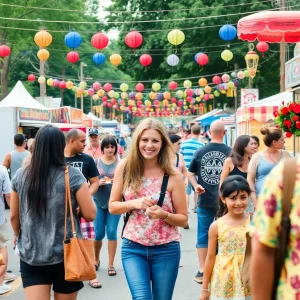 Families enjoying Atlanta summer festivals