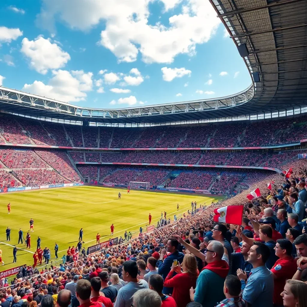 Atlanta United fans in a stadium during a game