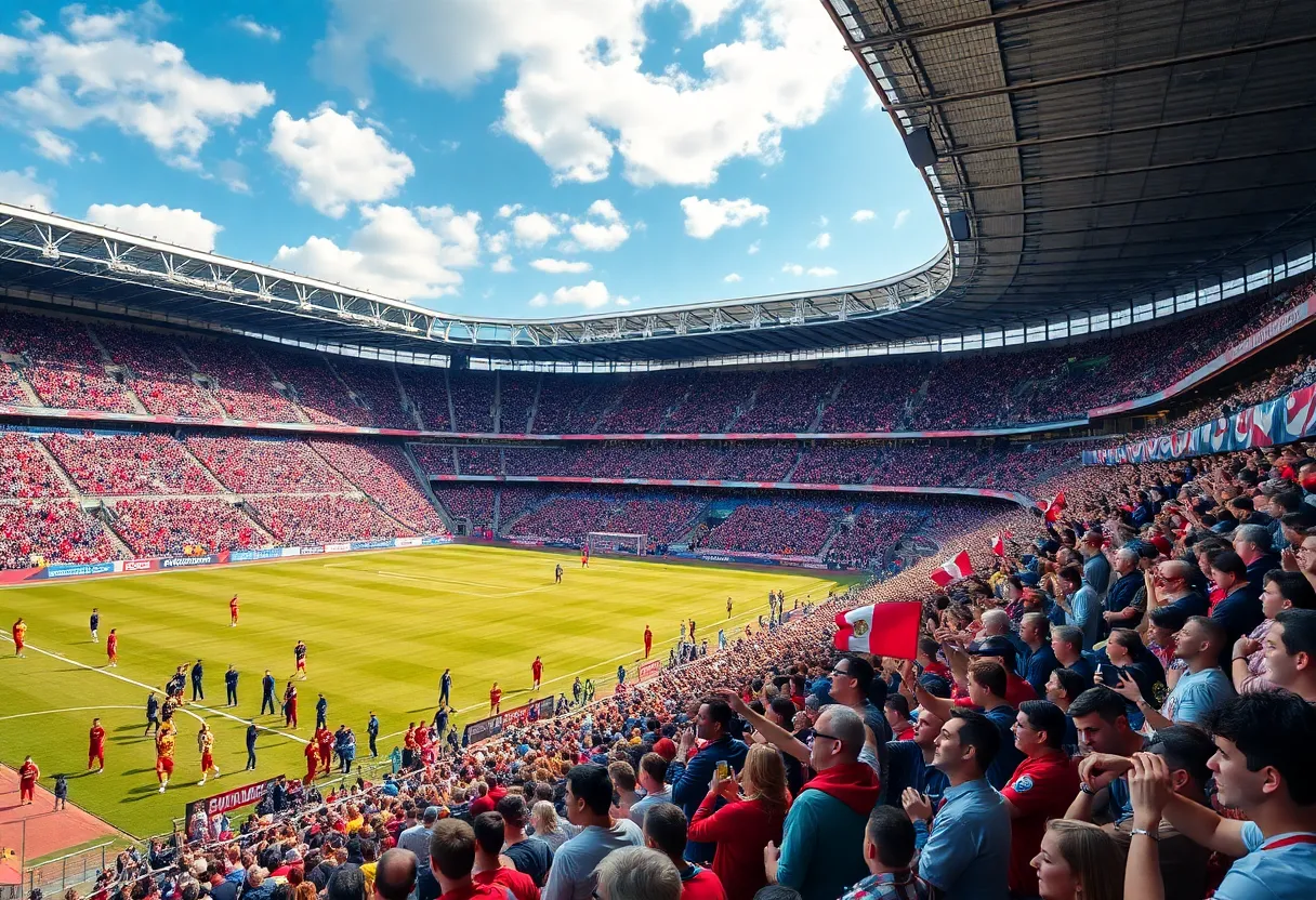 Atlanta United fans in a stadium during a game