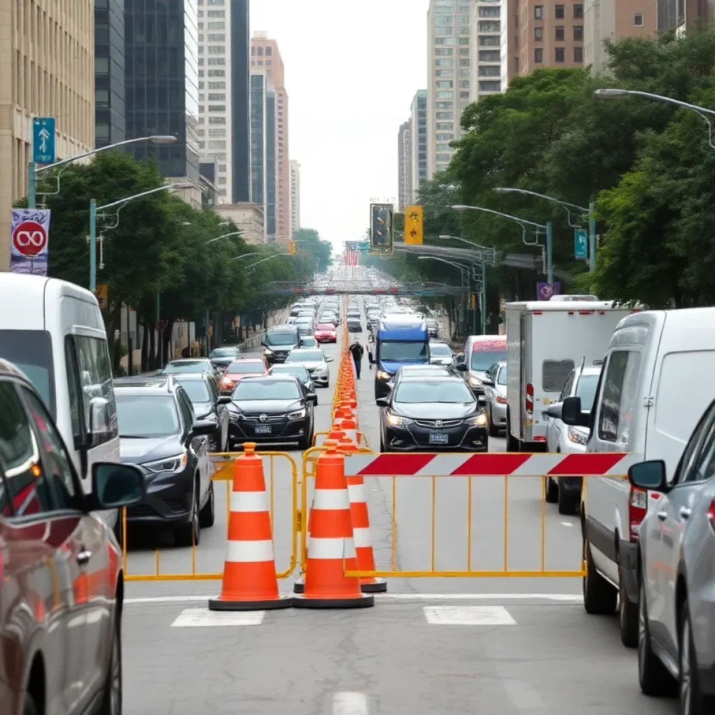 Traffic congestion in Atlanta during RNC fundraiser event
