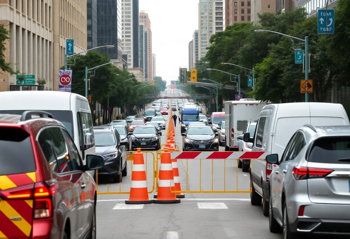 Traffic congestion in Atlanta during RNC fundraiser event