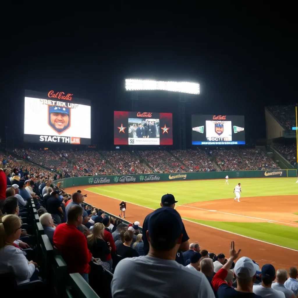 A dramatic moment from the Braves vs Pirates game with fans reacting.