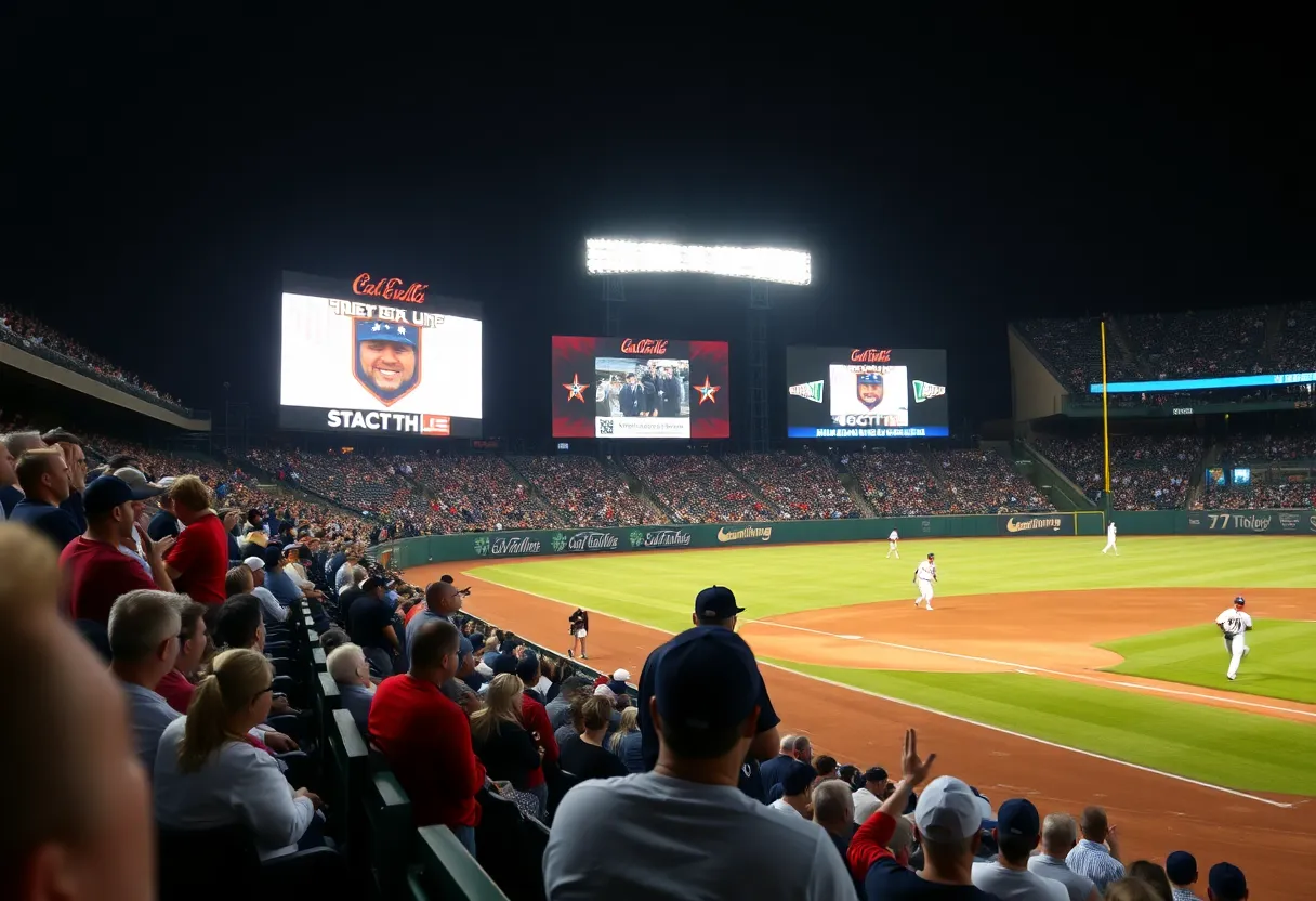 A dramatic moment from the Braves vs Pirates game with fans reacting.