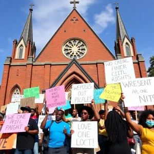 Activists gathered at a church in Atlanta advocating for civil rights