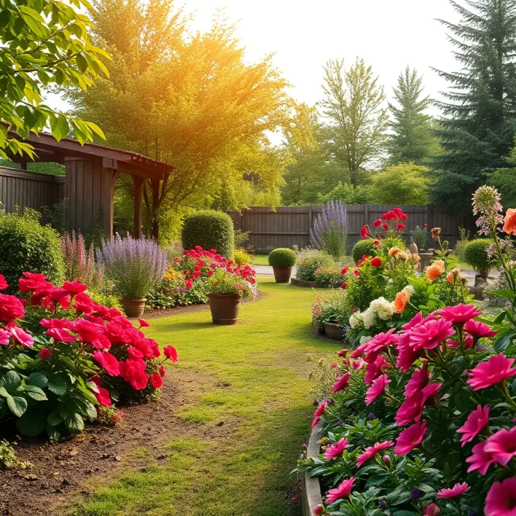 A beautiful garden symbolizing community and legacy.