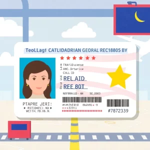 Example of a Georgia REAL ID with a gold star