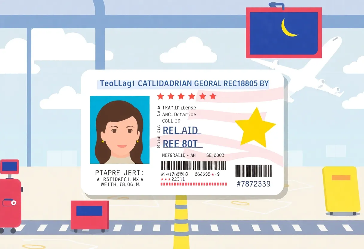 Example of a Georgia REAL ID with a gold star