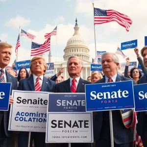 Representation of candidates and campaign materials in Georgia Senate race