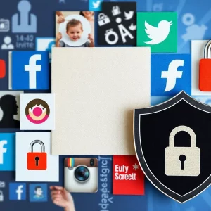 A visual representation of child safety and social media laws.