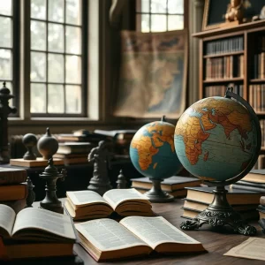 A tribute scene representing history education and advocacy for social justice.