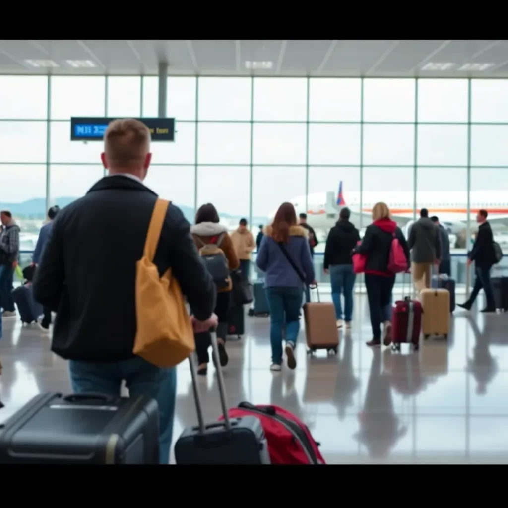 Busy scene at Hartsfield-Jackson Airport during Memorial Day weekend