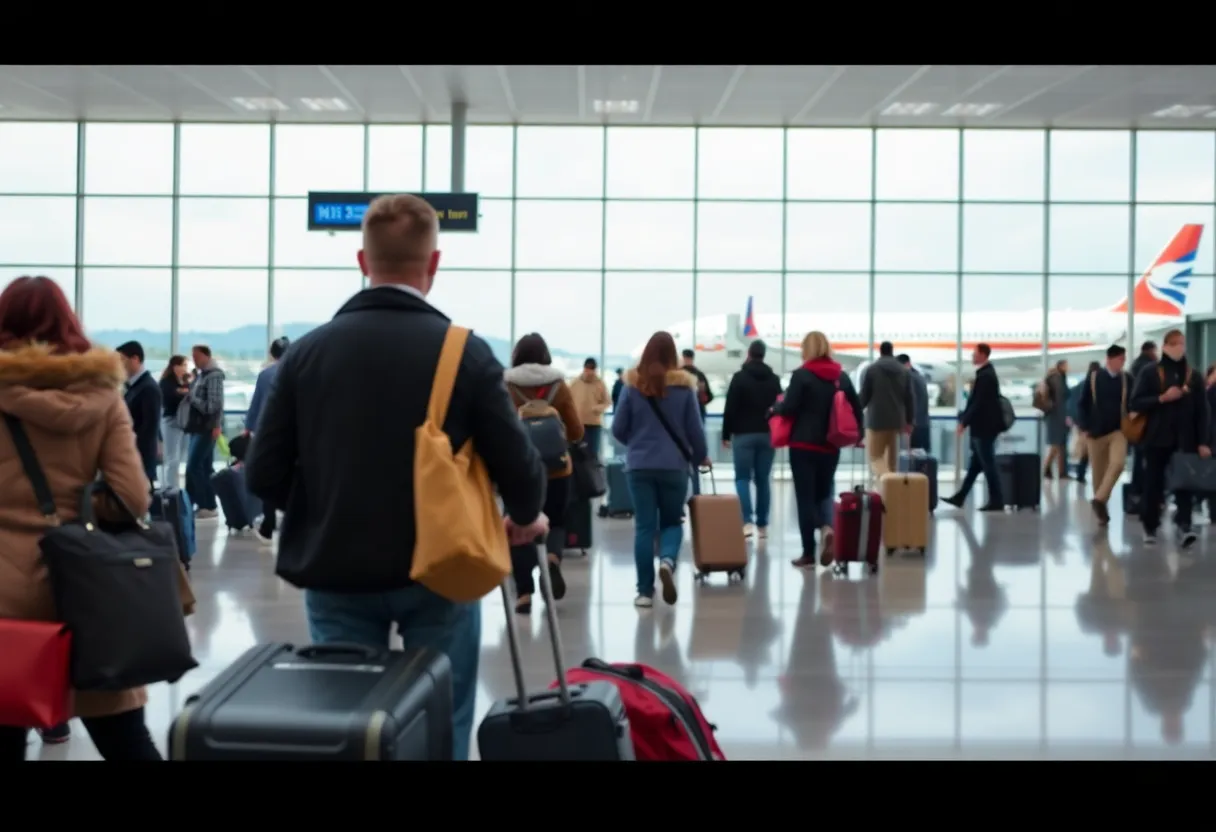Busy scene at Hartsfield-Jackson Airport during Memorial Day weekend