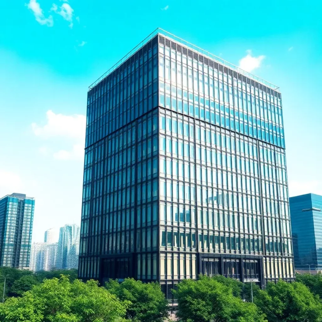 Rendering of the new Mercedes-Benz headquarters in Atlanta