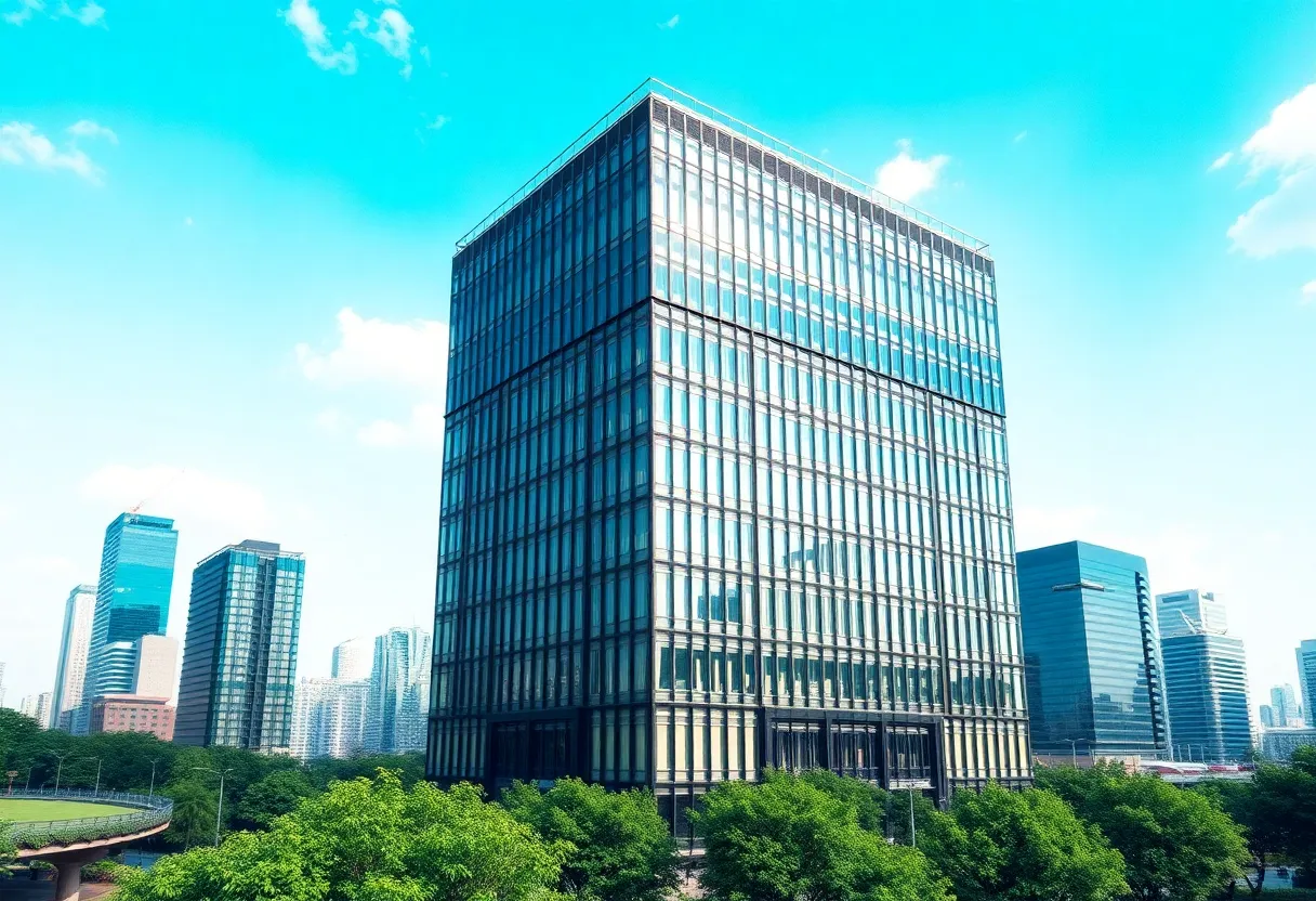 Rendering of the new Mercedes-Benz headquarters in Atlanta