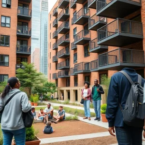 Urban apartment complex popular among students in Atlanta