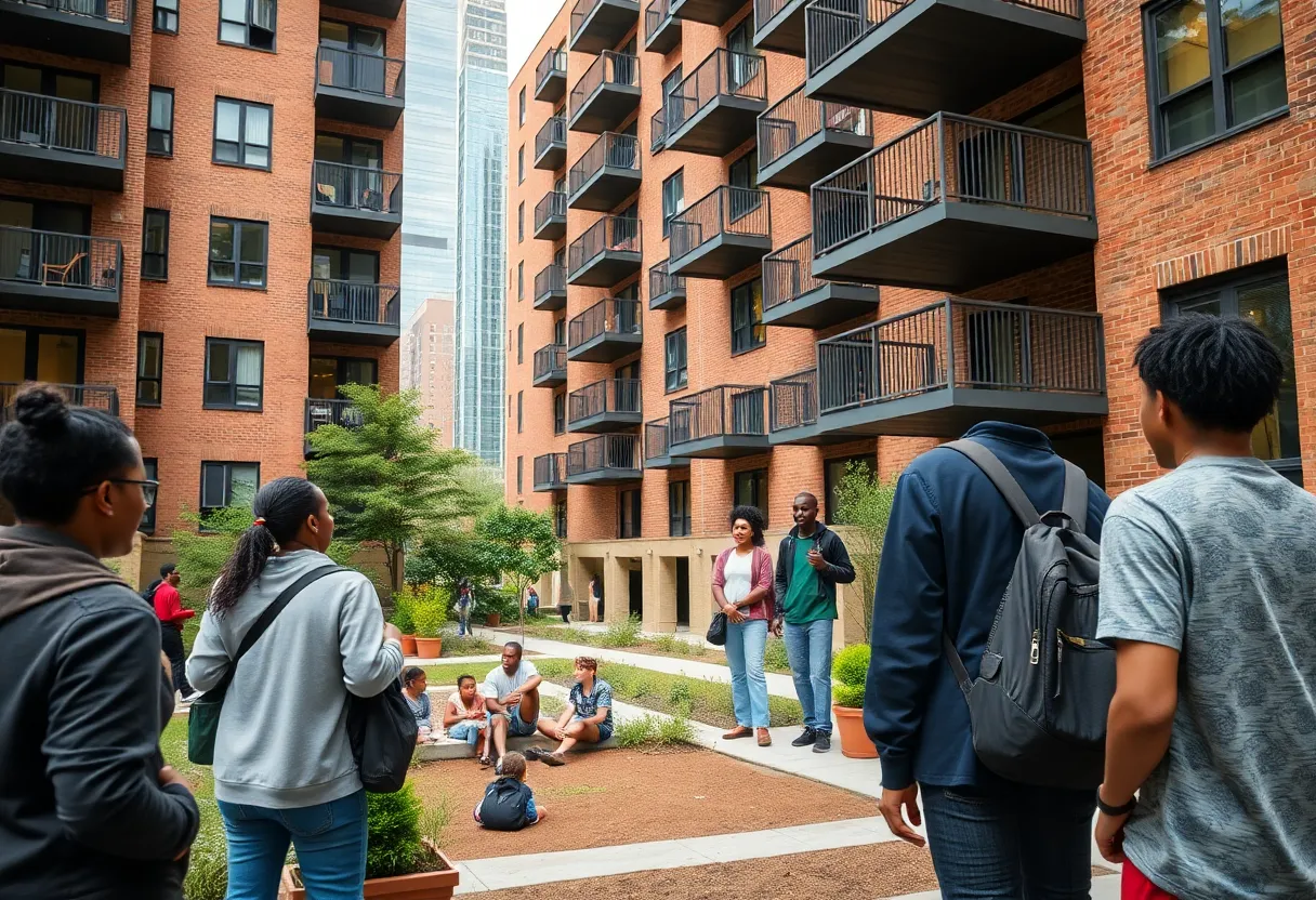 Urban apartment complex popular among students in Atlanta