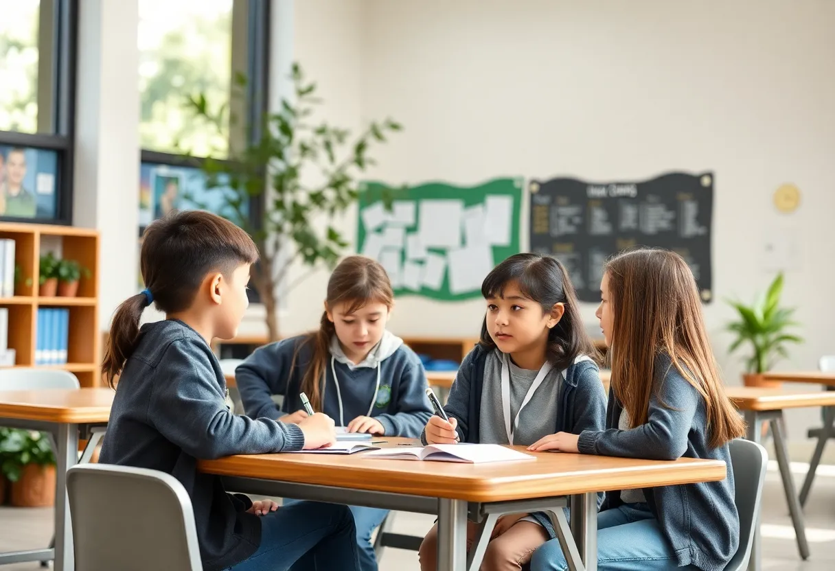 A peaceful image depicting a progressive learning environment at The Paideia School.