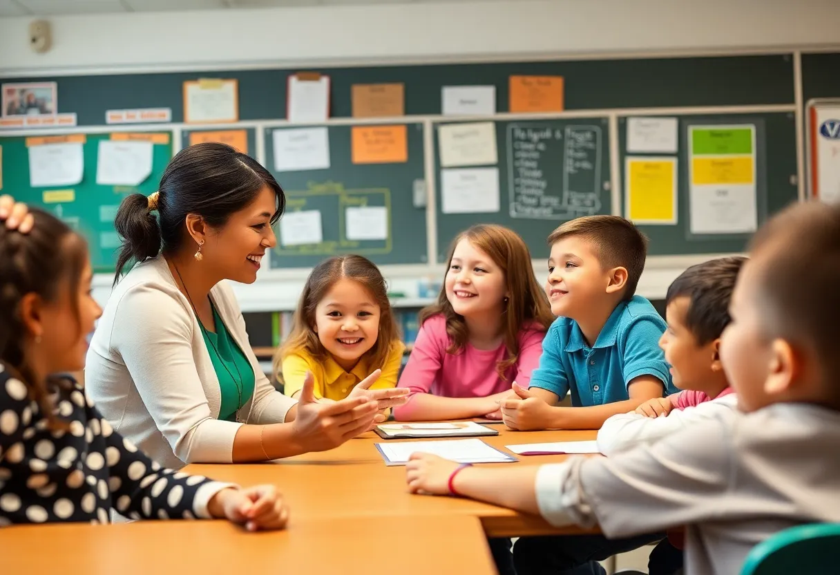 A classroom filled with engaged teachers and students celebrating Teacher Appreciation Week.