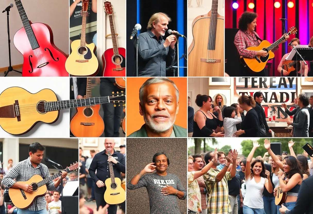 A tribute collage representing the life of a talented musician and community advocate.
