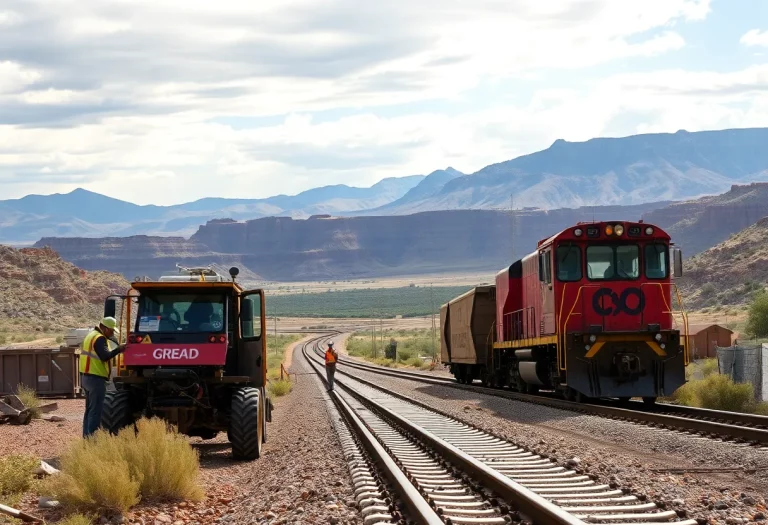 Construction of the Uinta Basin Railway in Utah