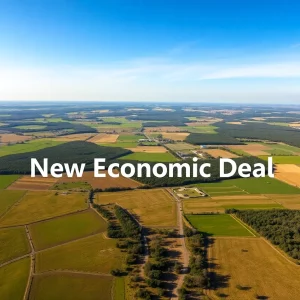 Aerial view of Ukraine's natural resources.