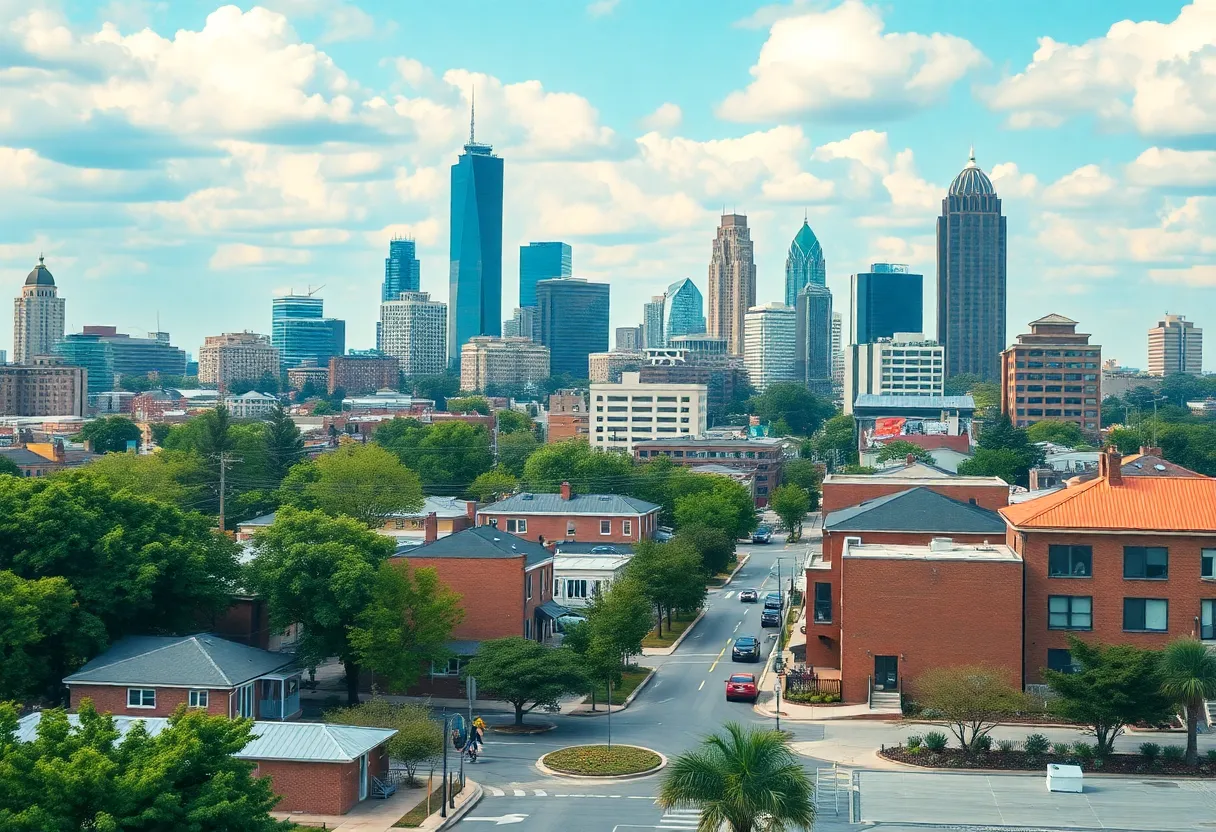 Atlanta cityscape with a focus on community safety