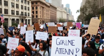 Atlanta Hosts ‘No Kings’ Protest Against Trump’s Policies