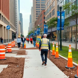 New sidewalks installed in Atlanta enhancing pedestrian safety