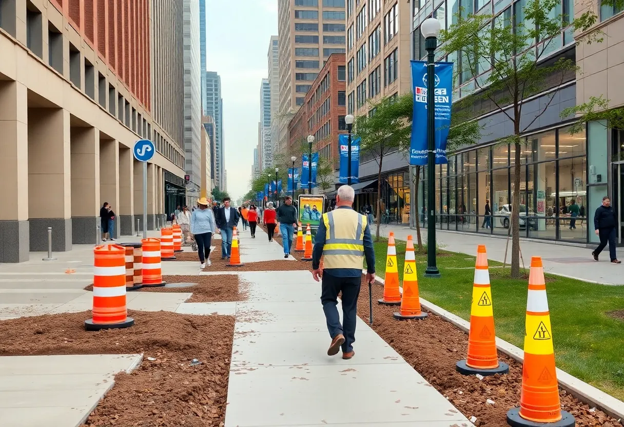 New sidewalks installed in Atlanta enhancing pedestrian safety