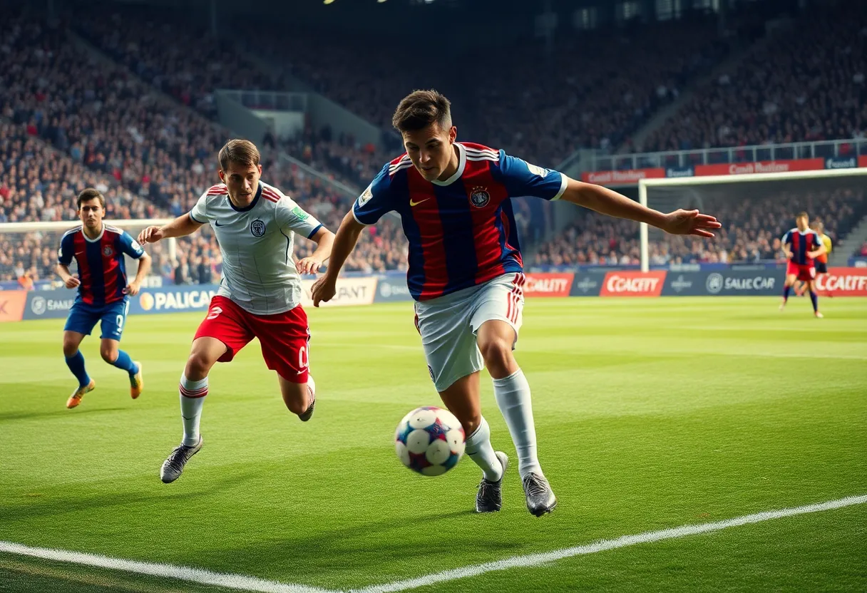 Atlanta United players in action during the match against NYCFC
