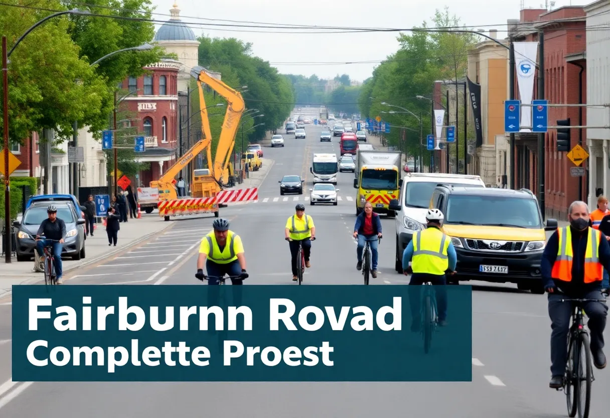 Groundbreaking ceremony for Fairburn Road Complete Street Project in Atlanta.