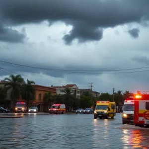 Severe flooding in urban northern Georgia due to thunderstorms
