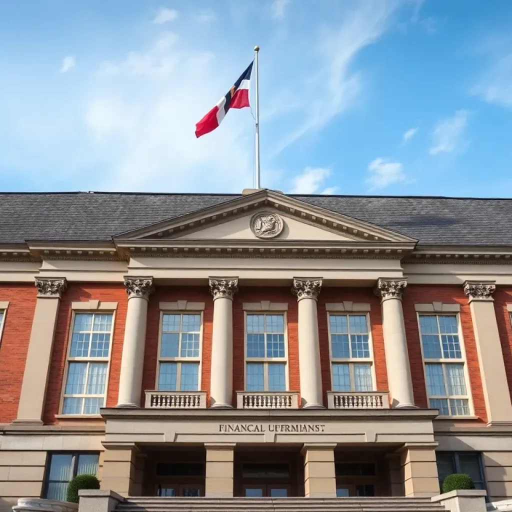 Government building in Georgia representing financial initiatives