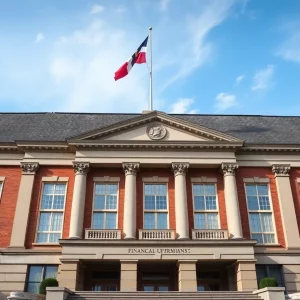 Government building in Georgia representing financial initiatives