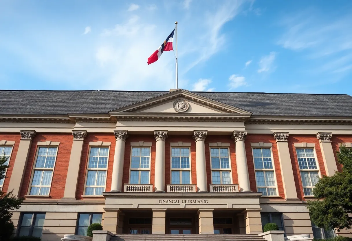 Government building in Georgia representing financial initiatives