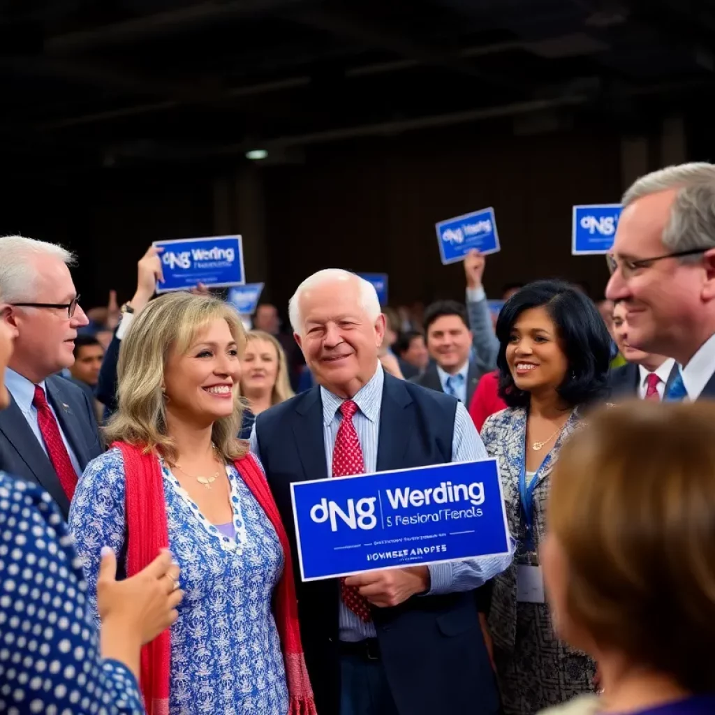 Candidates engaging with voters in Georgia's gubernatorial race