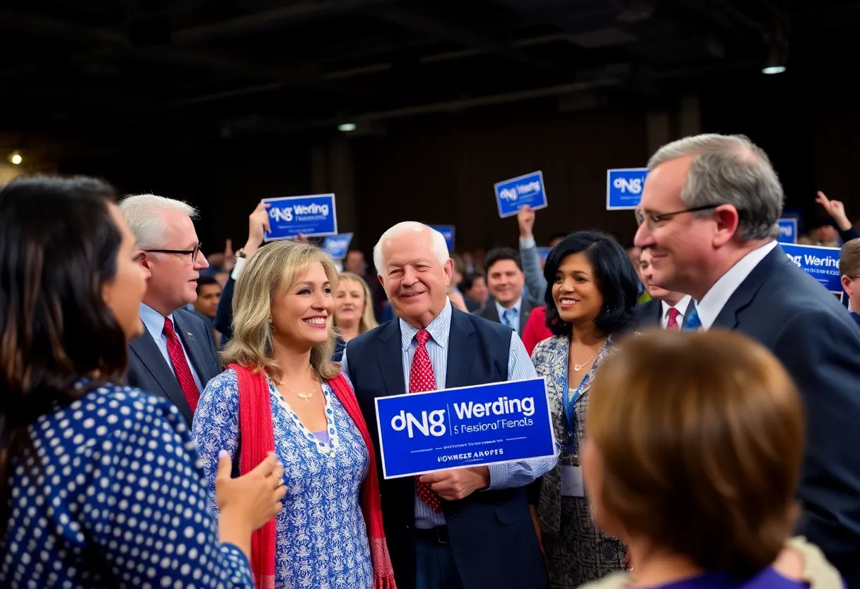 Candidates engaging with voters in Georgia's gubernatorial race