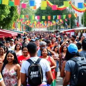 Crowd celebrating Juneteenth in Atlanta