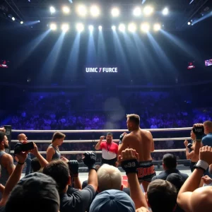 Malcolm Wellmaker in action during a UFC fight