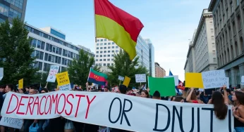 Nationwide Protests Mark ‘No Kings Day’ Against Trump Administration