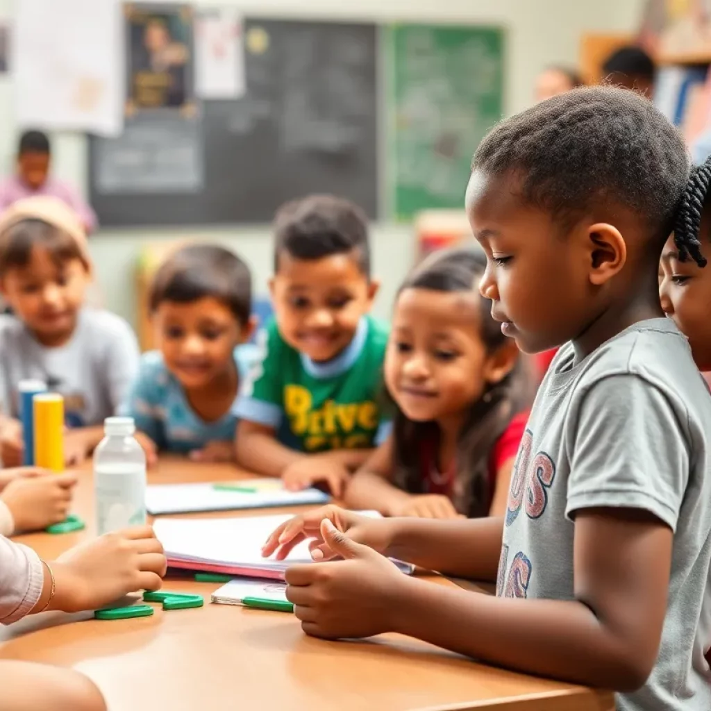 Children participating in after-school activities in Georgia