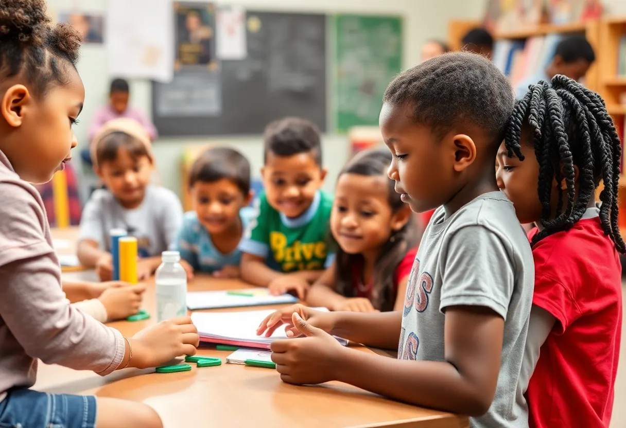 Children participating in after-school activities in Georgia