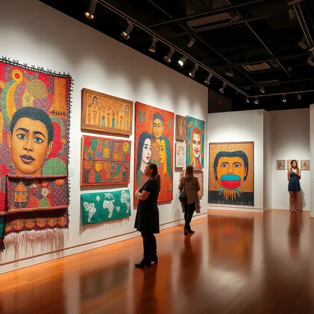 Innovative art exhibition showcasing diverse installations in Atlanta.
